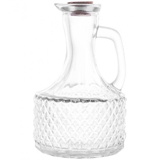 Garrafa 380ml Para Azeite De Vidro Com Tampa De Rolha